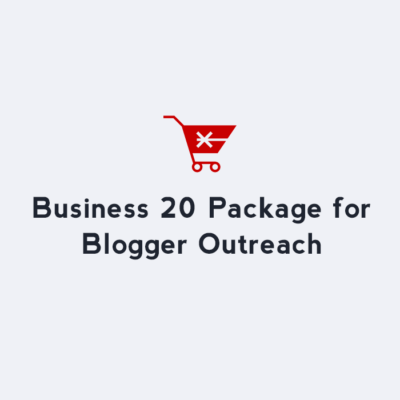 Moz DA 20 Business Level Blogger Outreach Package
